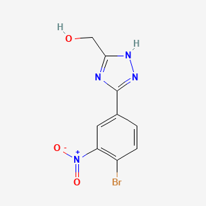 [3-(4-bromo-3-nitrophenyl)-1H-1,2,4-triazol-5-yl]methanol