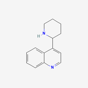 molecular formula C14H16N2 B13596413 4-(Piperidin-2-yl)quinoline 