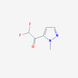 molecular formula C6H6F2N2O B13596502 2,2-difluoro-1-(1-methyl-1H-pyrazol-5-yl)ethan-1-one 