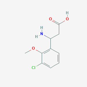 3-Amino-3-(3-chloro-2-methoxyphenyl)propanoic acid