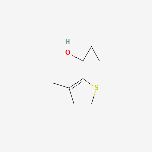 1-(3-Methylthiophen-2-yl)cyclopropan-1-ol