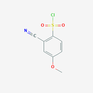 2-Cyano-4-methoxybenzene-1-sulfonylchloride