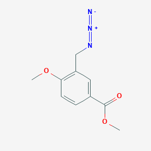 molecular formula C10H11N3O3 B13596551 Methyl 3-(azidomethyl)-4-methoxybenzoate 