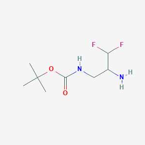 tert-butyl N-(2-amino-3,3-difluoropropyl)carbamate