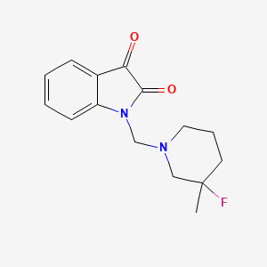 1-[(3-fluoro-3-methylpiperidin-1-yl)methyl]-2,3-dihydro-1H-indole-2,3-dione