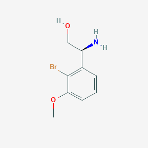 (S)-2-Amino-2-(2-bromo-3-methoxyphenyl)ethan-1-ol