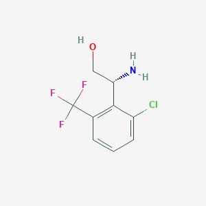 (R)-2-Amino-2-(2-chloro-6-(trifluoromethyl)phenyl)ethan-1-ol