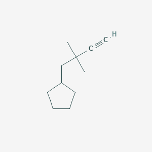 (2,2-Dimethylbut-3-yn-1-yl)cyclopentane