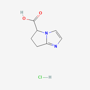 5H,6H,7H-pyrrolo[1,2-a]imidazole-5-carboxylicacidhydrochloride