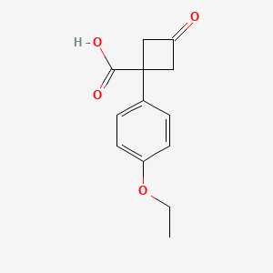 1-(4-Ethoxyphenyl)-3-oxocyclobutane-1-carboxylic acid