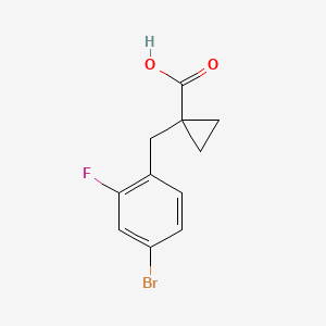 1-(4-Bromo-2-fluorobenzyl)cyclopropane-1-carboxylic acid