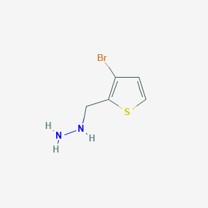 ((3-Bromothiophen-2-yl)methyl)hydrazine