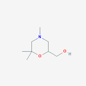 (4,6,6-Trimethylmorpholin-2-yl)methanol