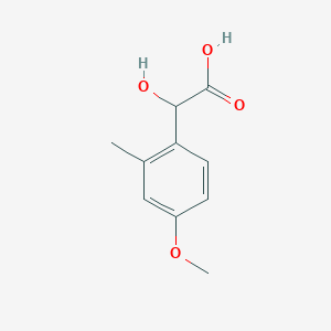 molecular formula C10H12O4 B13596853 2-Hydroxy-2-(4-methoxy-2-methylphenyl)acetic acid 