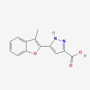 5-(3-methylbenzofuran-2-yl)-1H-pyrazole-3-carboxylic acid