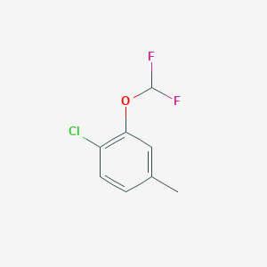molecular formula C8H7ClF2O B1359687 1-氯-2-(二氟甲氧基)-4-甲基苯 CAS No. 1225665-64-4
