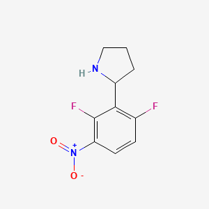 2-(2,6-Difluoro-3-nitrophenyl)pyrrolidine