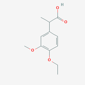 molecular formula C12H16O4 B13596886 (4-Ethoxy-3-methoxyphenyl)propanoic acid 