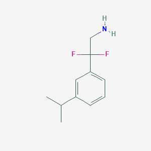 2,2-Difluoro-2-(3-isopropylphenyl)ethan-1-amine