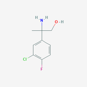 2-Amino-2-(3-chloro-4-fluorophenyl)propan-1-ol