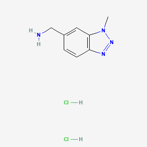 1-(1-methyl-1H-1,2,3-benzotriazol-6-yl)methanamine dihydrochloride