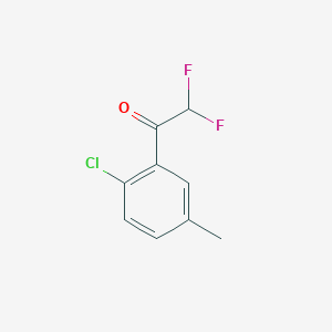 1-(2-Chloro-5-methylphenyl)-2,2-difluoroethan-1-one