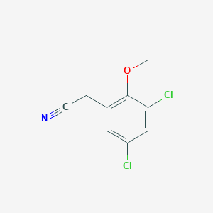 molecular formula C9H7Cl2NO B13596925 (3,5-Dichloro-2-methoxyphenyl)acetonitrile CAS No. 952958-86-0