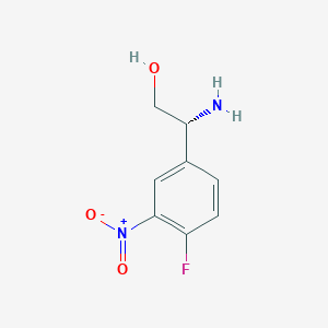 (r)-2-Amino-2-(4-fluoro-3-nitrophenyl)ethan-1-ol