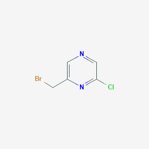 molecular formula C5H4BrClN2 B13596929 2-(Bromomethyl)-6-chloropyrazine 