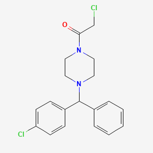 2-Chloro-1-{4-[(4-chlorophenyl)(phenyl)methyl]piperazin-1-yl}ethan-1-one