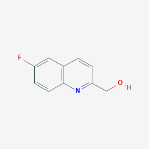 molecular formula C10H8FNO B1359698 (6-氟喹啉-2-基)甲醇 CAS No. 165111-37-5