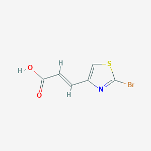 molecular formula C6H4BrNO2S B13597010 (2e)-3-(2-Bromo-1,3-thiazol-4-yl)prop-2-enoic acid 