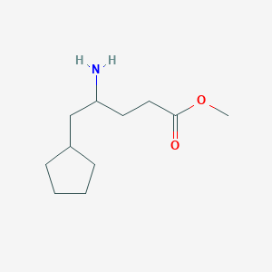 Methyl 4-amino-5-cyclopentylpentanoate