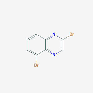 molecular formula C8H4Br2N2 B13597033 2,5-Dibromoquinoxaline 