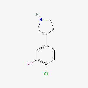 3-(4-Chloro-3-fluorophenyl)pyrrolidine