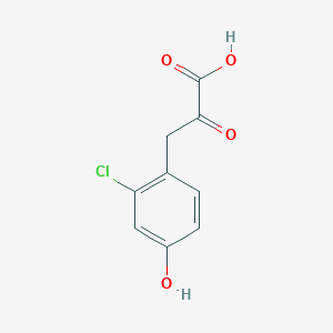 3-(2-Chloro-4-hydroxyphenyl)-2-oxopropanoic acid