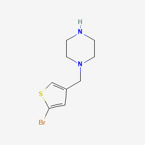 1-((5-Bromothiophen-3-yl)methyl)piperazine