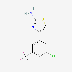 4-[3-Chloro-5-(trifluoromethyl)phenyl]-1,3-thiazol-2-amine