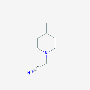 molecular formula C8H14N2 B1359707 (4-甲基哌啶-1-基)乙腈 CAS No. 847574-01-0