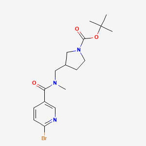 tert-butyl3-{[1-(6-bromopyridin-3-yl)-N-methylformamido]methyl}pyrrolidine-1-carboxylate