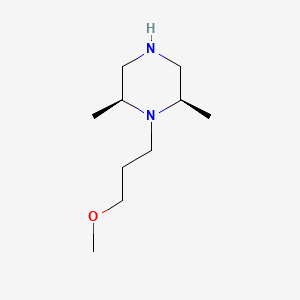 molecular formula C10H22N2O B13597088 (2R,6S)-1-(3-methoxypropyl)-2,6-dimethylpiperazine,cis 