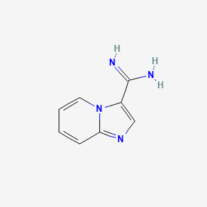 molecular formula C8H8N4 B13597095 Imidazo[1,2-a]pyridine-3-carboximidamide 