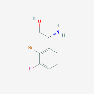 (r)-2-Amino-2-(2-bromo-3-fluorophenyl)ethan-1-ol