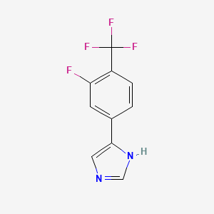 4-(3-Fluoro-4-(trifluoromethyl)phenyl)-1H-imidazole