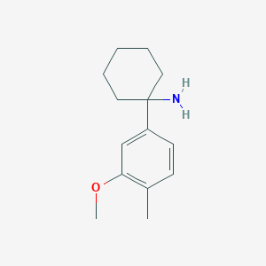 1-(3-Methoxy-4-methylphenyl)cyclohexanamine