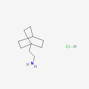 molecular formula C10H20ClN B13597169 2-(Bicyclo[2.2.2]octan-1-yl)ethan-1-amine hydrochloride 