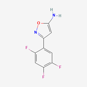 3-(2,4,5-Trifluorophenyl)isoxazol-5-amine