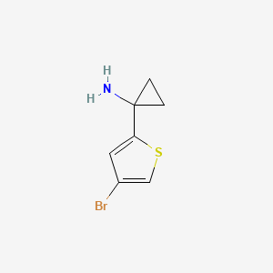 1-(4-Bromothiophen-2-yl)cyclopropan-1-amine