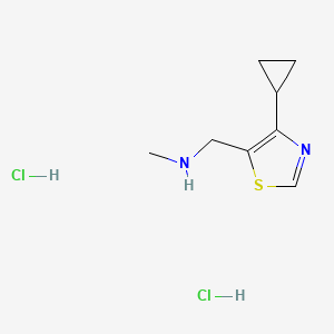 [(4-Cyclopropyl-1,3-thiazol-5-yl)methyl](methyl)aminedihydrochloride