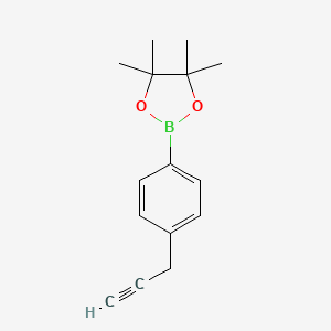 4,4,5,5-Tetramethyl-2-(4-(prop-2-yn-1-yl)phenyl)-1,3,2-dioxaborolane